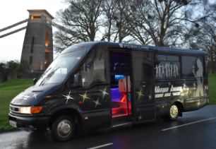 Minibus travelling to Cardiff